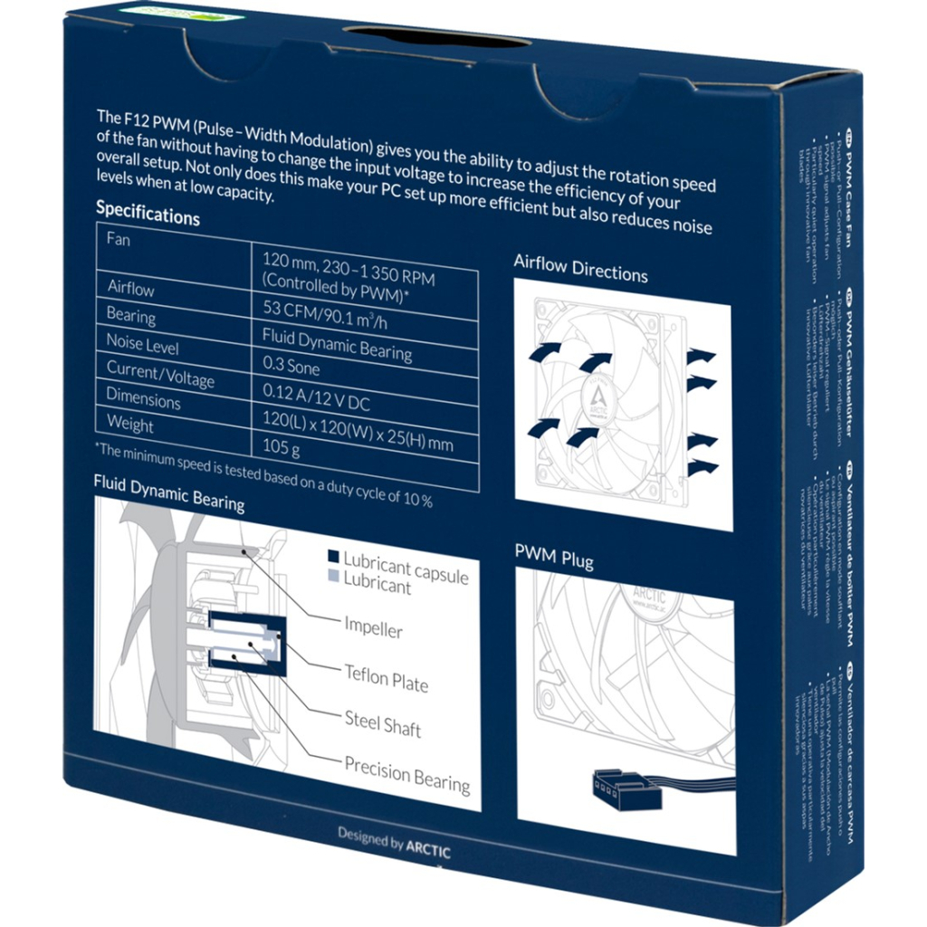 Кулер для корпуса Arctic F12 PWM (ACFAN00203A) - 4