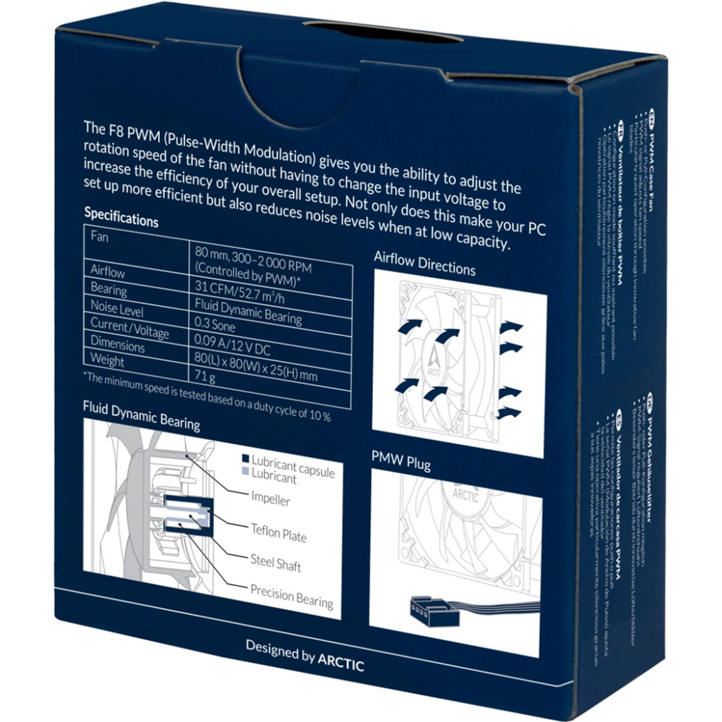 Кулер для корпуса Arctic F8 PWM (ACFAN00207A) - 4