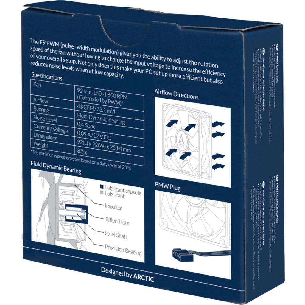 Кулер для корпуса Arctic F9 PWM (ACFAN00213A) - 4