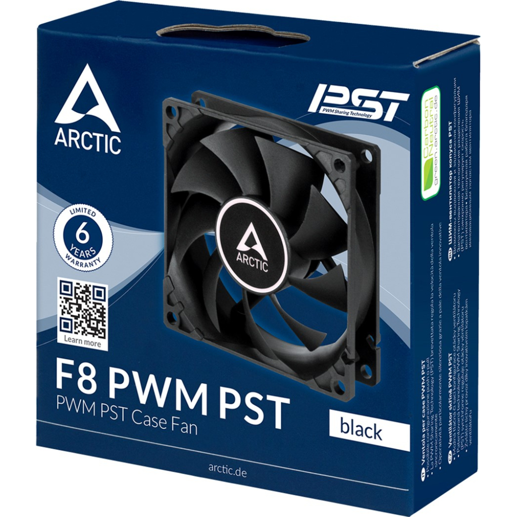 Кулер для корпуса Arctic F8 PWM PST (ACFAN00204A) - 3