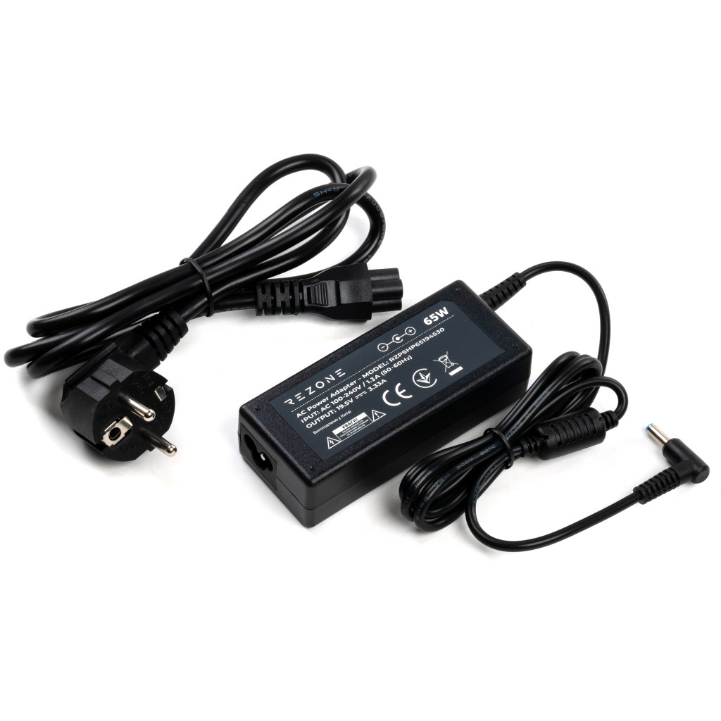 Блок питания к ноутбуку Rezone HP 65W 19.5V 3.33А 4.5*3.0 (RZPSHP65194530) - 1 Блок питания к ноутбуку Rezone HP 65W 19.5V 3.33А 4.5*3.0 (RZPSHP65194530) - 1