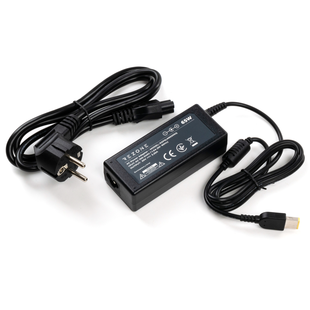 Блок питания к ноутбуку Rezone Lenovo 65W 20V 3.25А square with pin (RZPSLN6520SQ) - 2