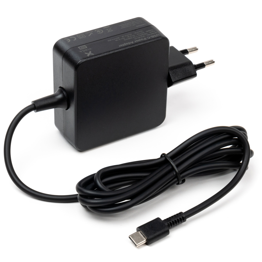 Блок питания к ноутбуку Vinga HP 65W 5V3A/9V3A/12V5A/15V4.3A/20V3.25A USB-C (VPA-65-H-C) - 1
