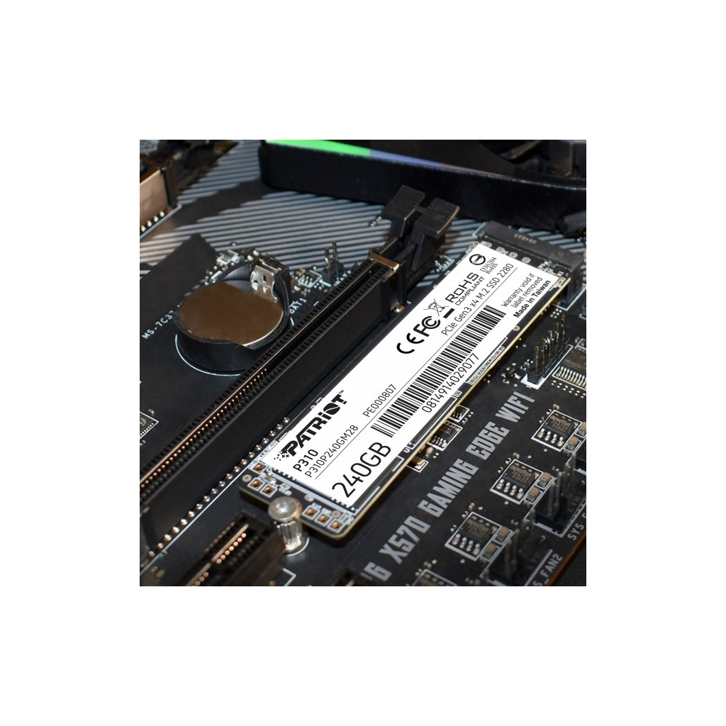 Накопитель SSD M.2 2280 240GB Patriot (P310P240GM28) - 2