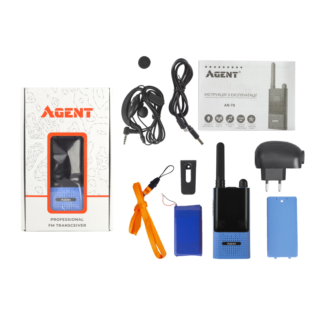 Портативная рация Agent AR-T9 Blue - 7