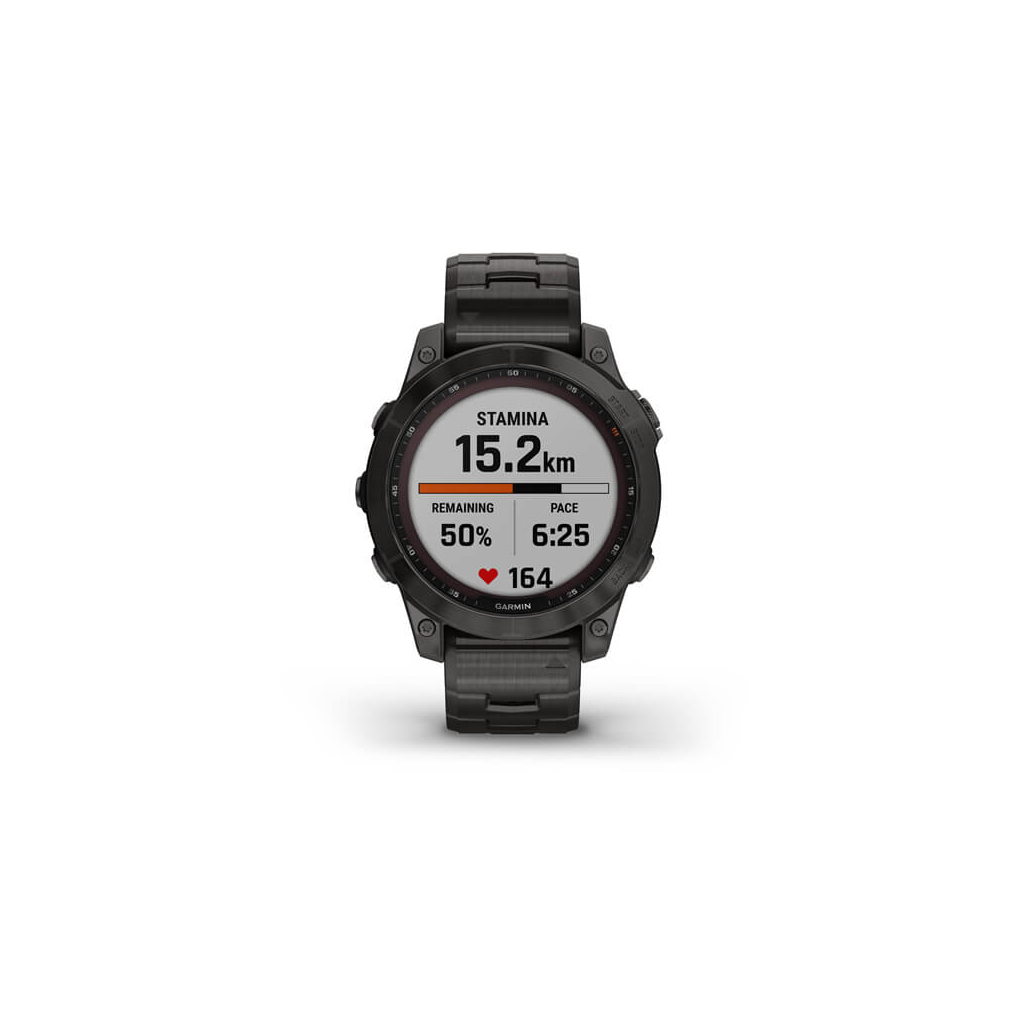 Смарт-часы Garmin fenix 7 Sapph Sol, Carbon Gray DLC Ti w/DLC Ti Bracelet, GPS (010-02540-39) - 5