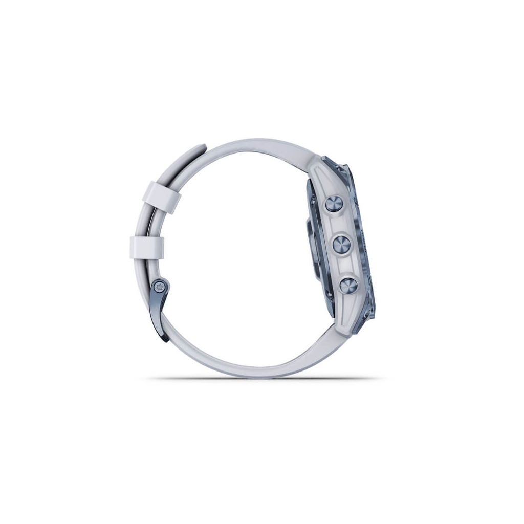 Смарт-часы Garmin fenix 7 Sapph Solar, Mineral Blue Ti w/Whitestone Band, GPS (010-02540-25) - 4