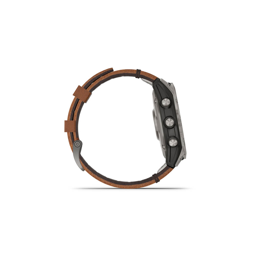 Смарт-часы Garmin fenix 7 Sapph Solar Titanium w/Chestnut Leather Band, GPS (010-02540-31) - 3