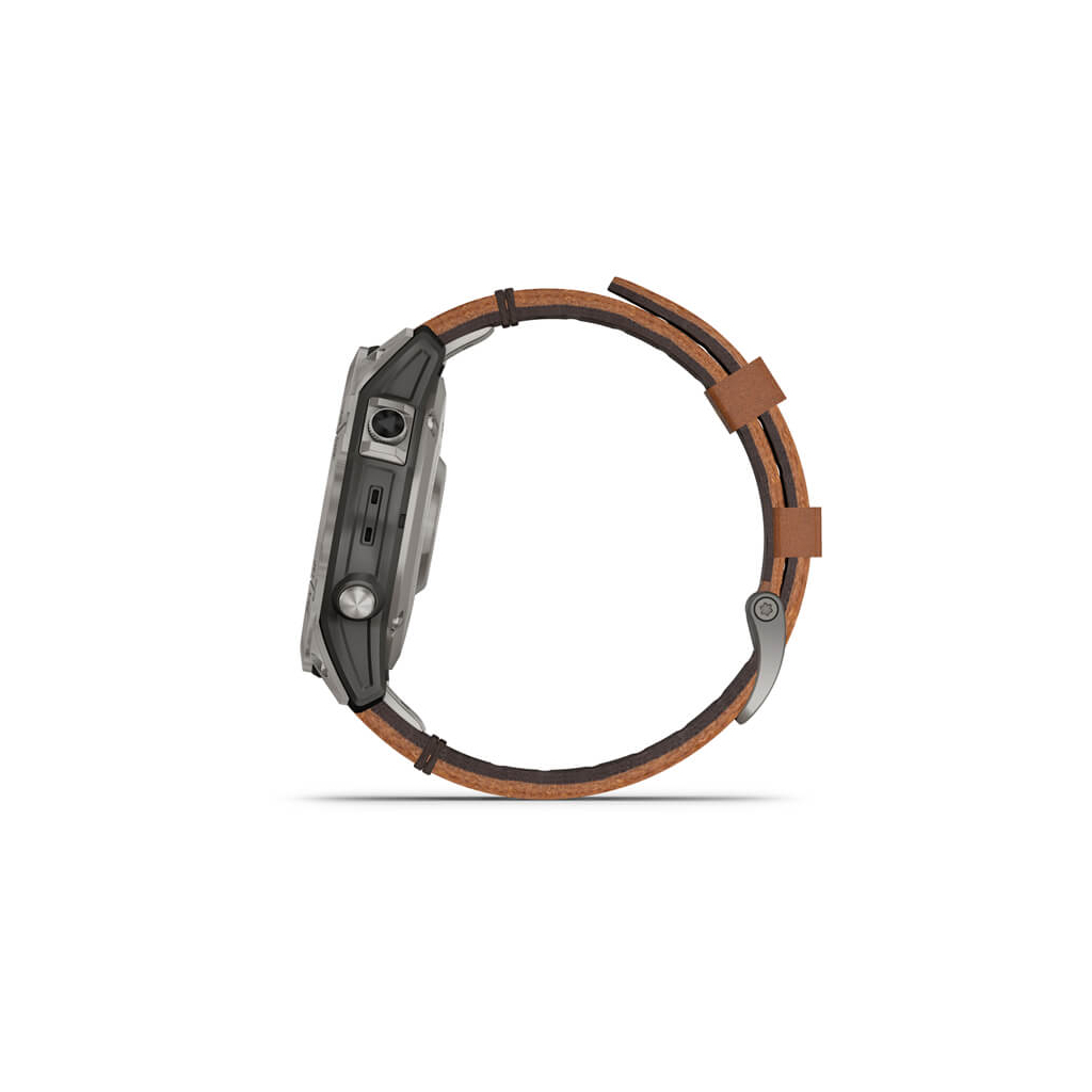 Смарт-часы Garmin fenix 7 Sapph Solar Titanium w/Chestnut Leather Band, GPS (010-02540-31) - 9
