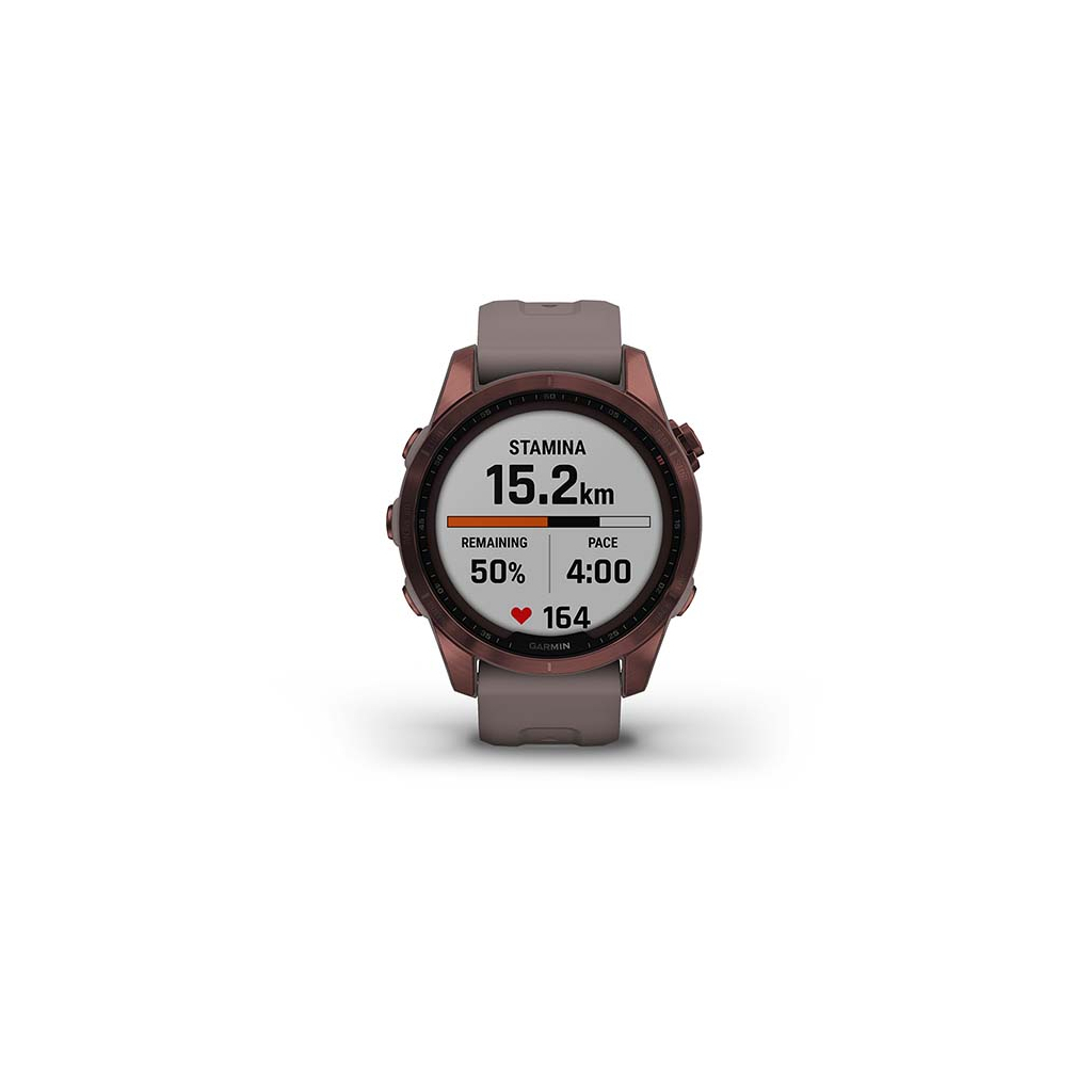 Смарт-часы Garmin fenix 7S Sapphire Sol, Dark Bronze Ti w/Shale Gray Band, GPS (010-02539-29) - 5
