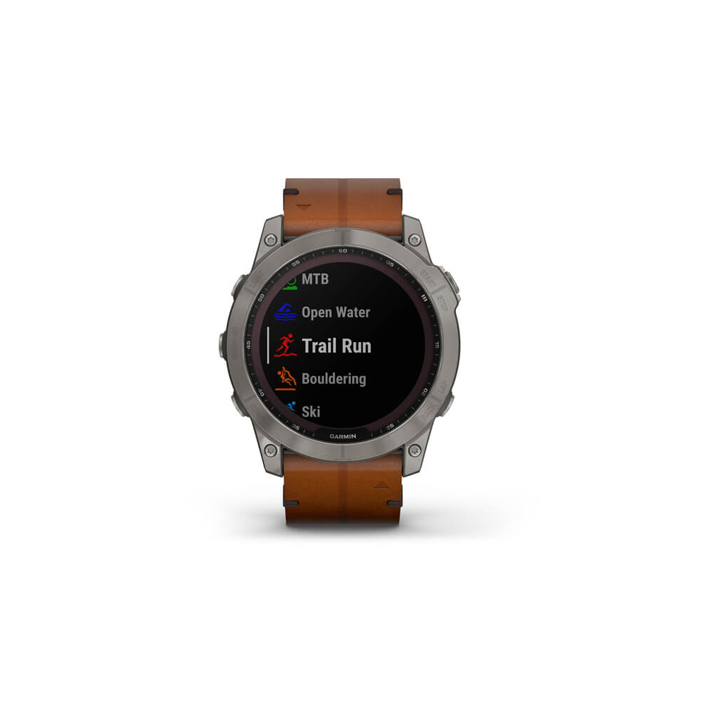 Смарт-часы Garmin fenix 7X Sapph Sol Titanium w/Chestnut Leather, GPS (010-02541-19) - 5