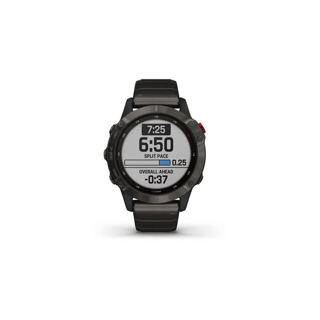 Смарт-часы Garmin fenix 6 Pro Solar, Ti, Carbon Gray DLC w/Ti DLC Band, GPS (010-02410-23) - 3