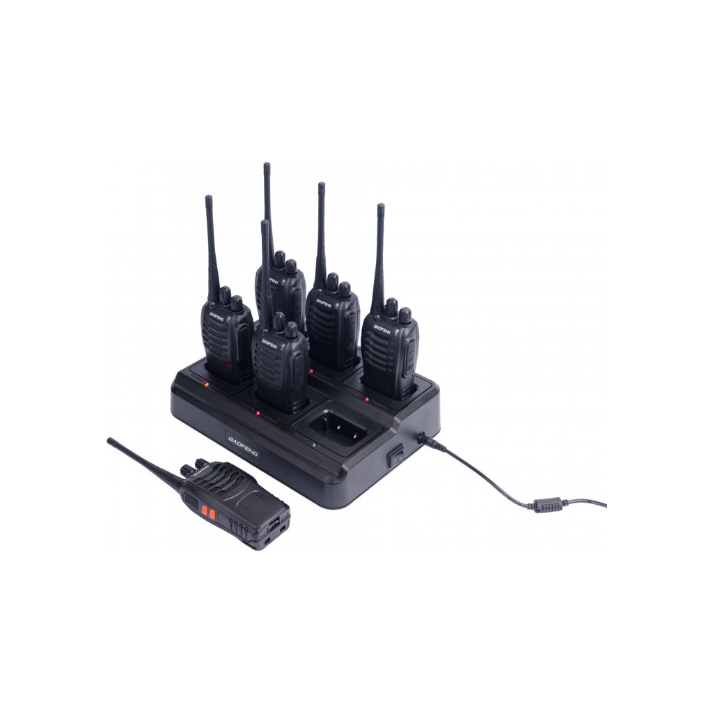 Портативная рация Baofeng BF-888S SIX PACK + Зарядний комплект (BL-1X6 + 6 АКБ BL-888) (BF-888S_6_6WCBF888S_BL-88) - 3