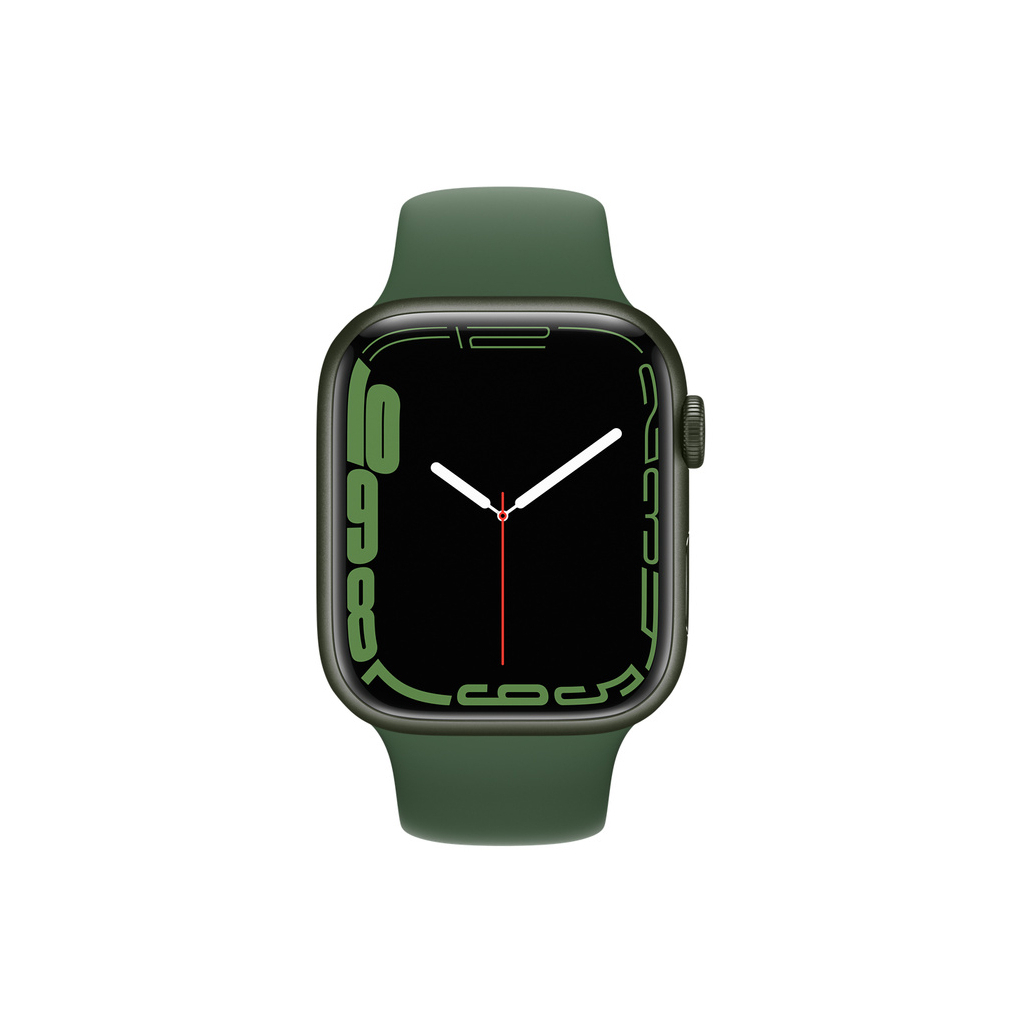 Смарт-часы Apple Watch Series 7 GPS 45mm Green Aluminium Case with Green Spor (MKN73RB/A) - 1