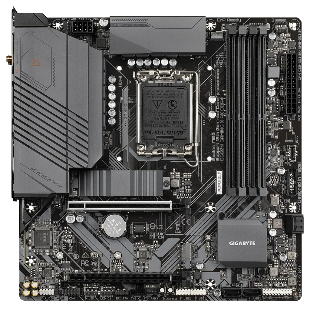 Материнская плата GIGABYTE B660M GAMING X AX DDR4 (B660M G X AX DDR4) - 1