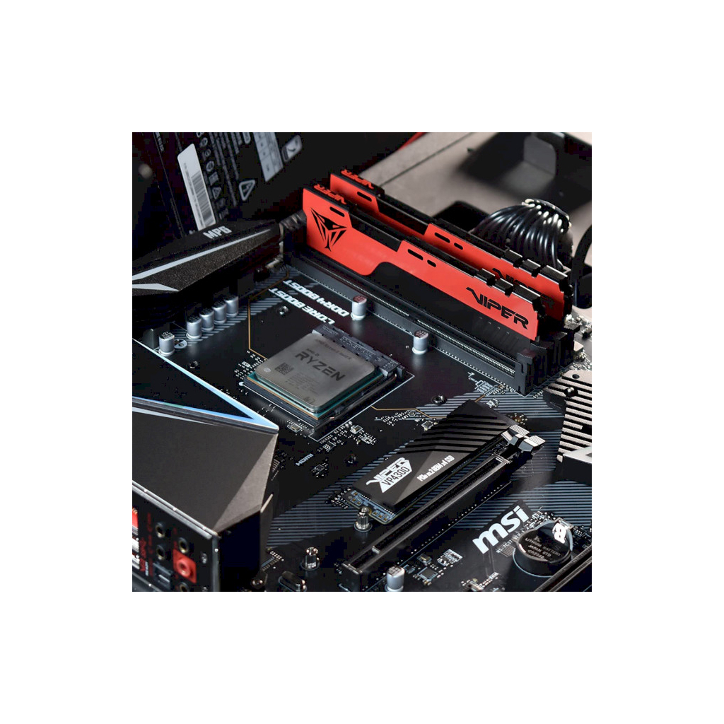 Модуль памяти для компьютера DDR4 16GB (2x8GB) 2666 MHz Viper Elite II Patriot (PVE2416G266C6K) - 3