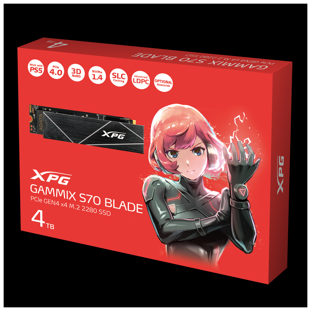 Накопитель SSD M.2 2280 4TB ADATA (AGAMMIXS70B-4T-CS) - 5 Накопитель SSD M.2 2280 4TB ADATA (AGAMMIXS70B-4T-CS) - 5