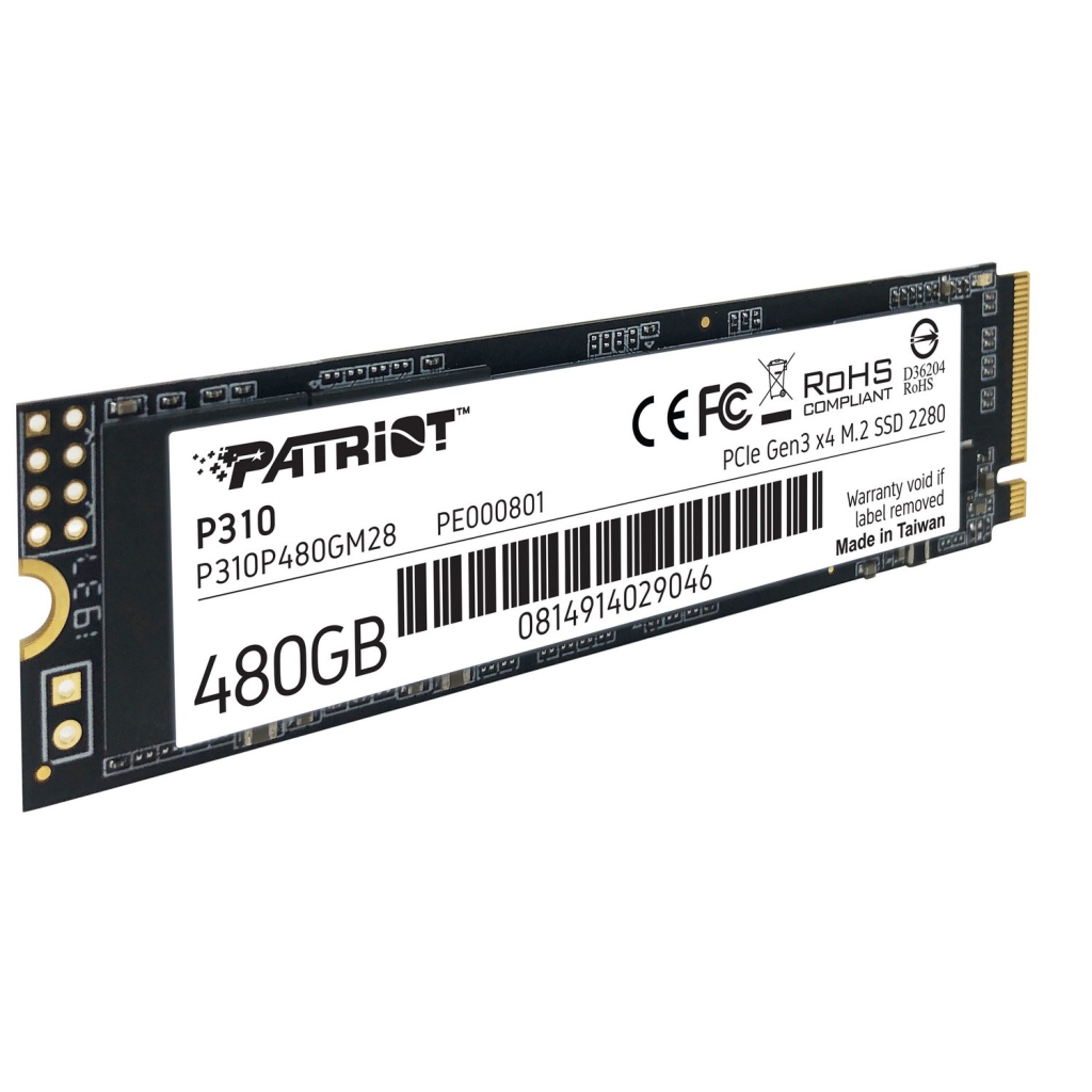 Накопитель SSD M.2 2280 480GB Patriot (P310P480GM28) - 1