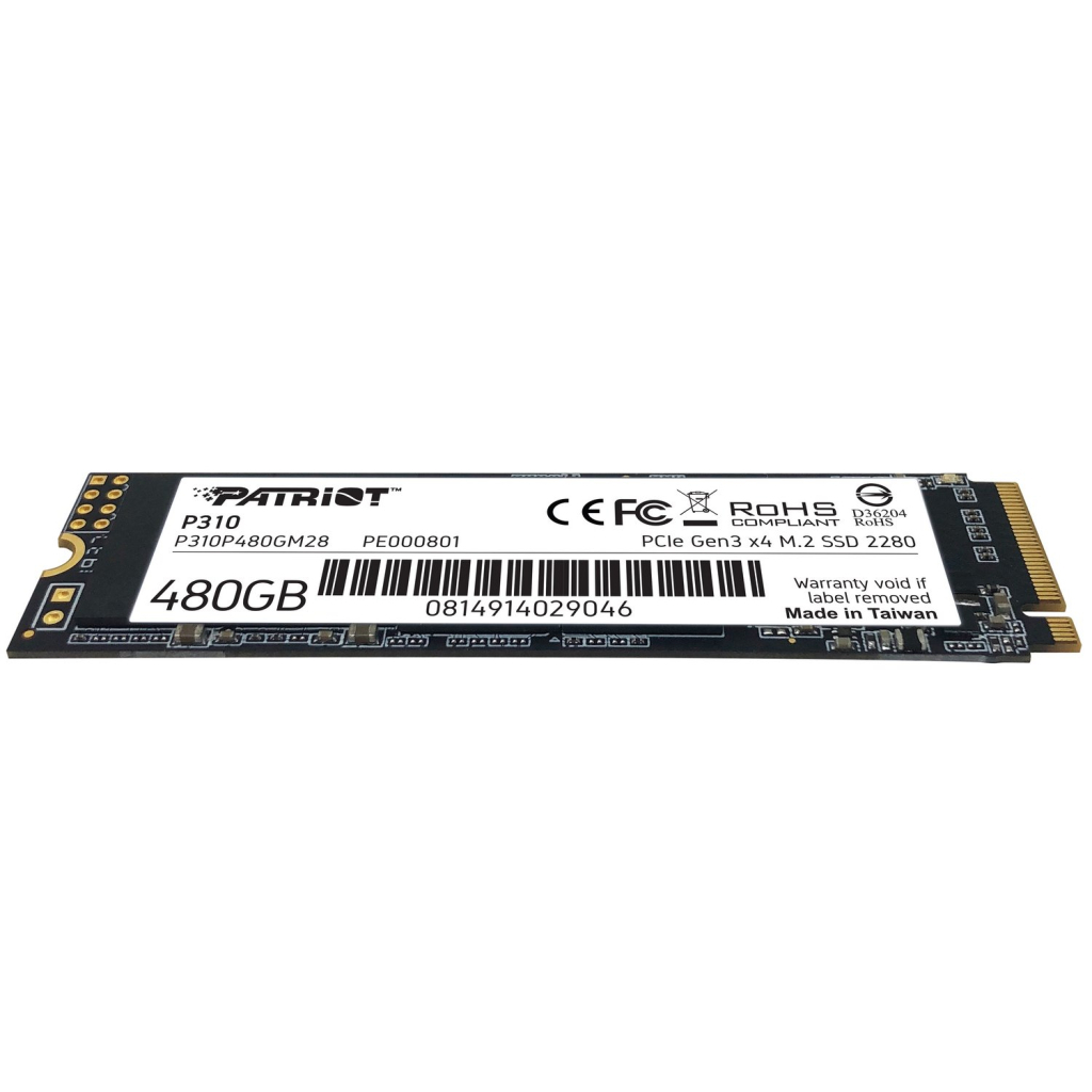 Накопитель SSD M.2 2280 480GB Patriot (P310P480GM28) - 3