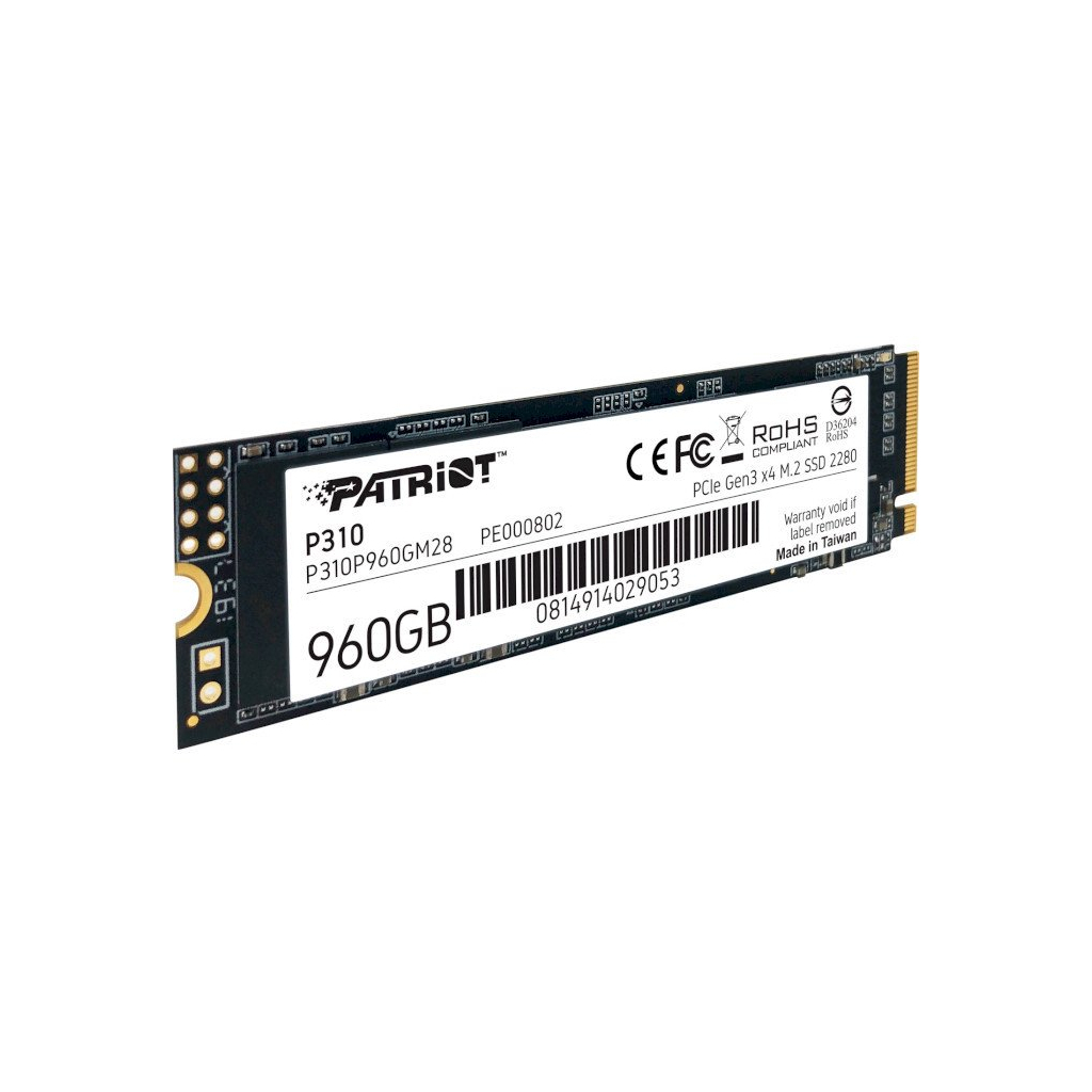 Накопитель SSD M.2 2280 960GB Patriot (P310P960GM28) - 1