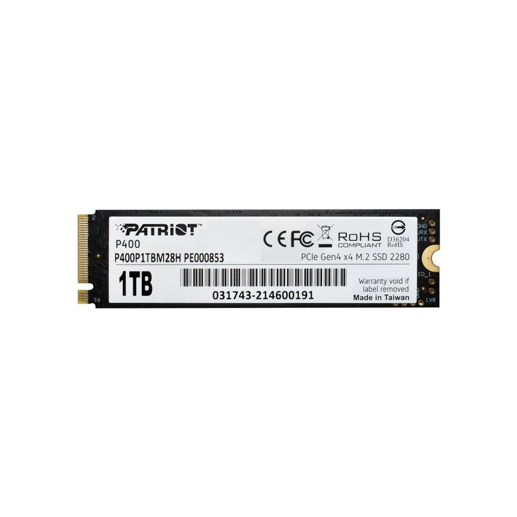 Накопитель SSD M.2 2280 1TB Patriot (P400P1TBM28H) - 4
