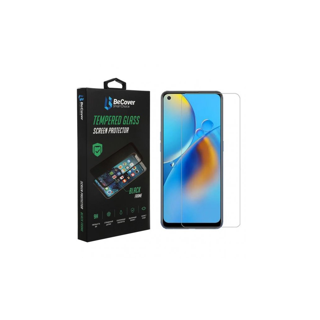 Стекло защитное BeCover Oppo A74 4G Crystal Clear Glass (707846)