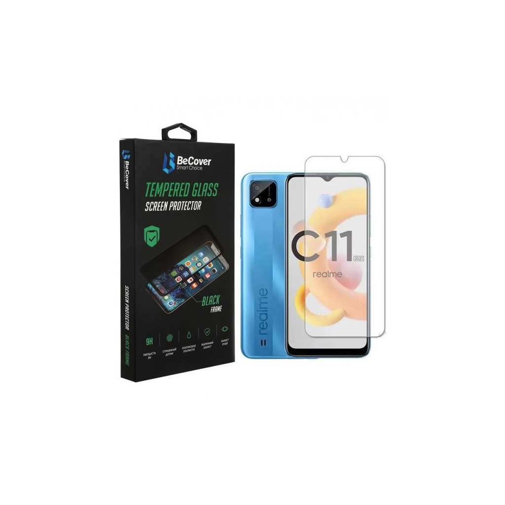 Стекло защитное BeCover Realme C11 2021 Crystal Clear Glass (707867)