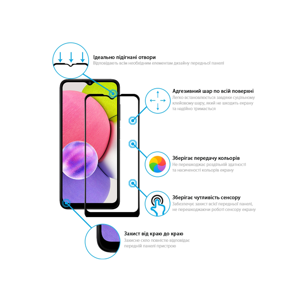 Стекло защитное Global Samsung A03S (1283126515347) - 1