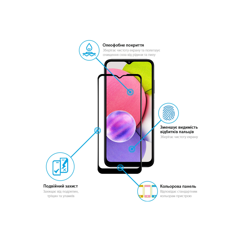 Стекло защитное Global Samsung A03S (1283126515347) - 2