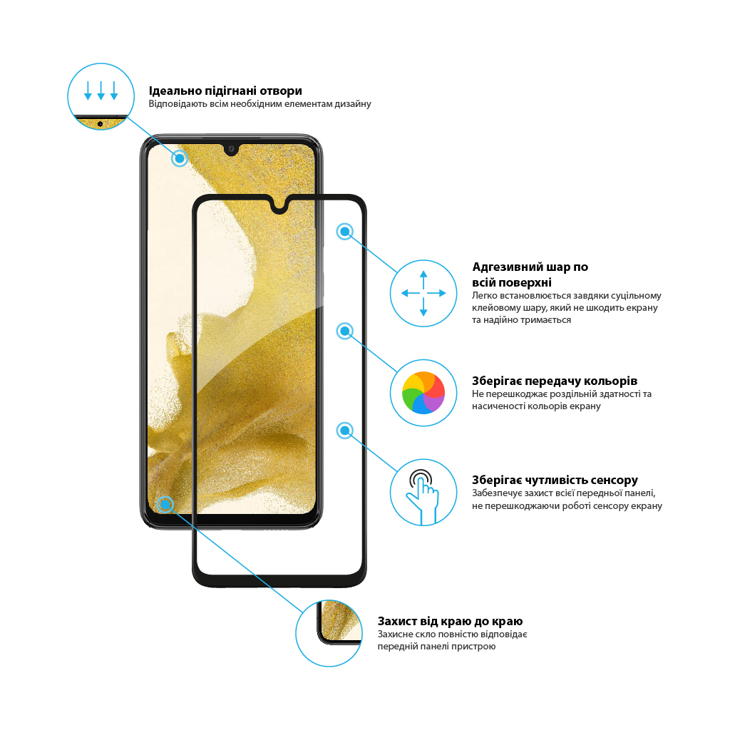 Стекло защитное Global Samsung A33 5G (1283126522406) - 2