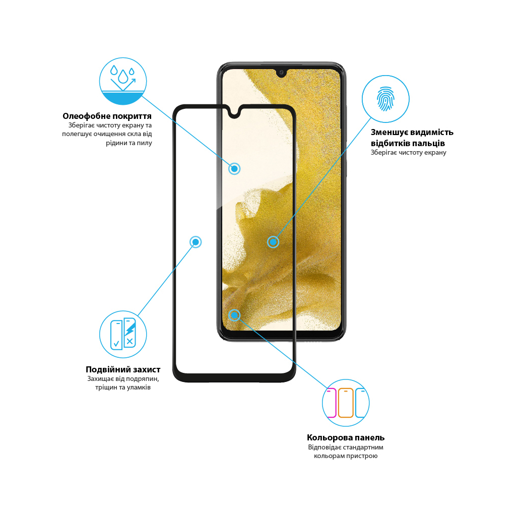 Стекло защитное Global Samsung A33 5G (1283126522406) - 3