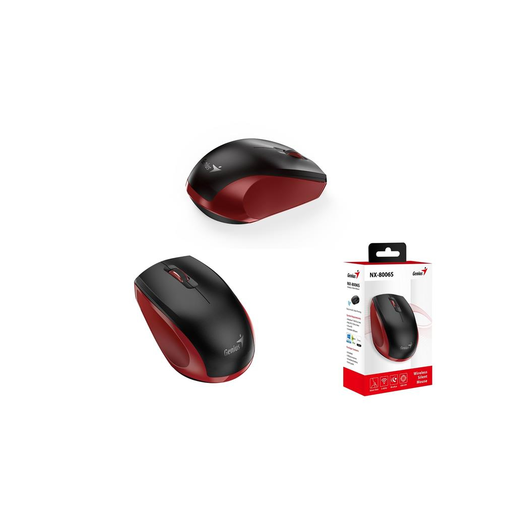 Мышка Genius NX-8006 Silent Wireless Red (31030024401) - 1