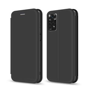 Чехол для моб. телефона MakeFuture Xiaomi Redmi Note 11 Pro Flip (Soft-Touch PU) Black (MCP-XRN11PBK)