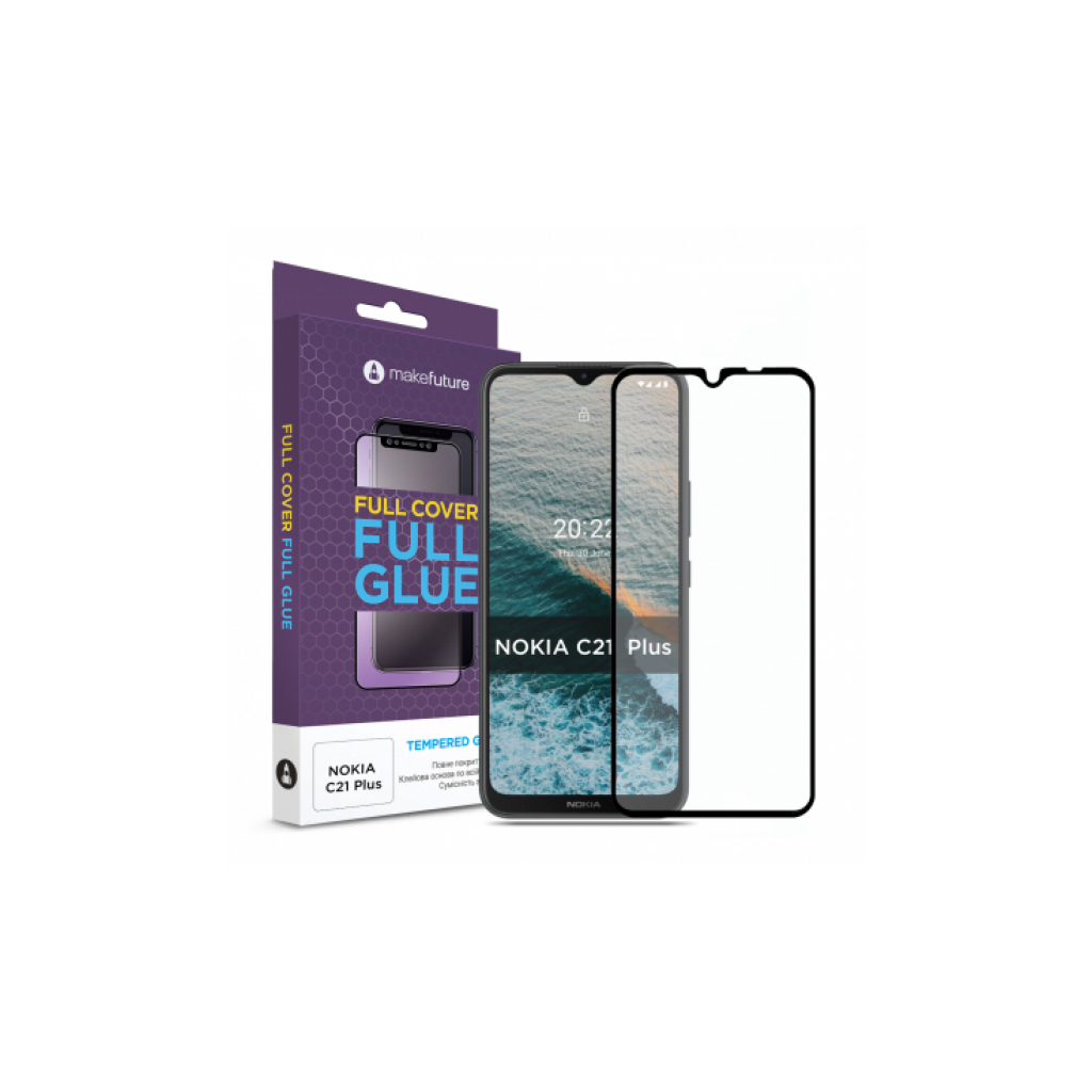 Стекло защитное MakeFuture Nokia C21 Plus (MGF-NC21P)