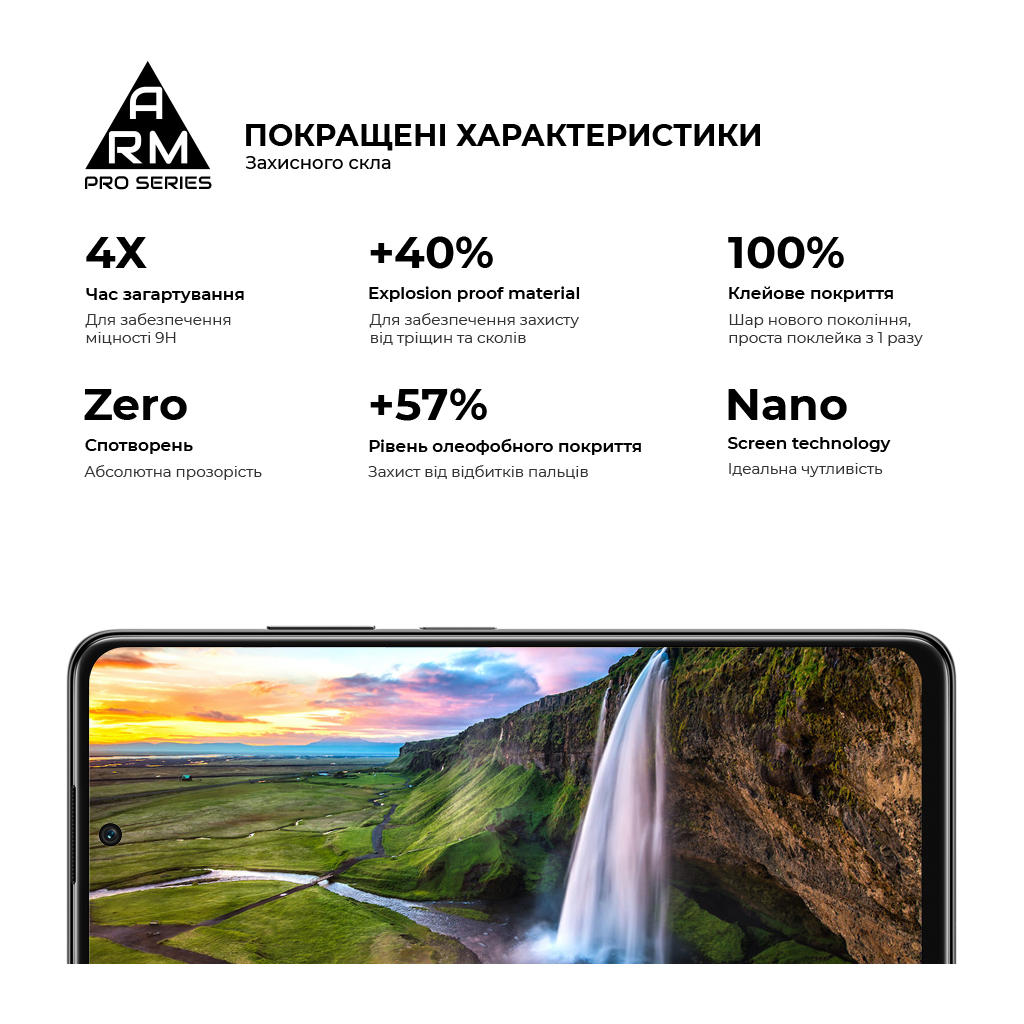 Стекло защитное Armorstandart Pro Xiaomi Poco M4 5G Black (ARM60943) - 2