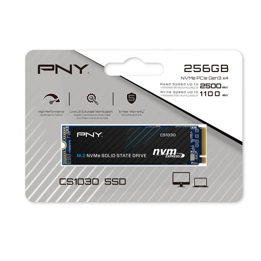 Накопитель SSD M.2 2280 256GB CS1030 PNY (M280CS1030-256-CL) - 2