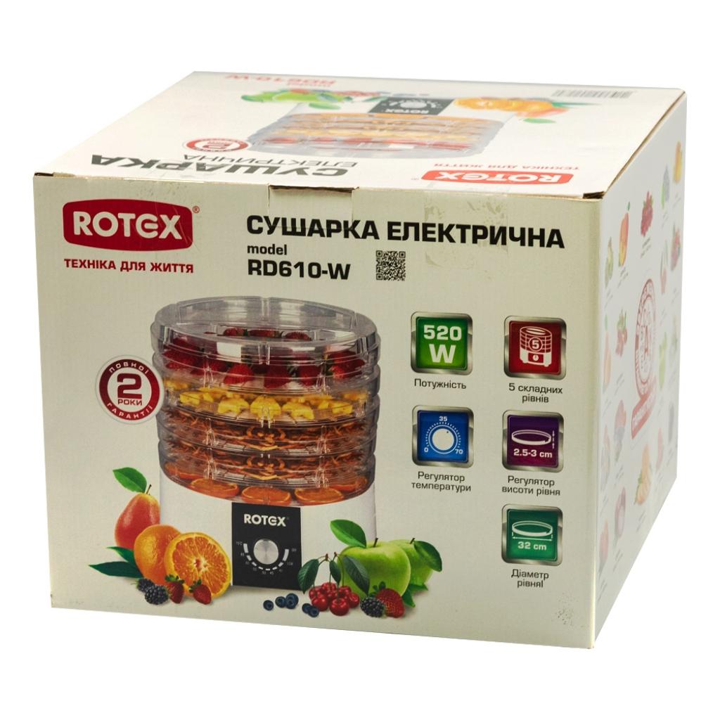 Сушка для овощей и фруктов Rotex RD610-W - 3