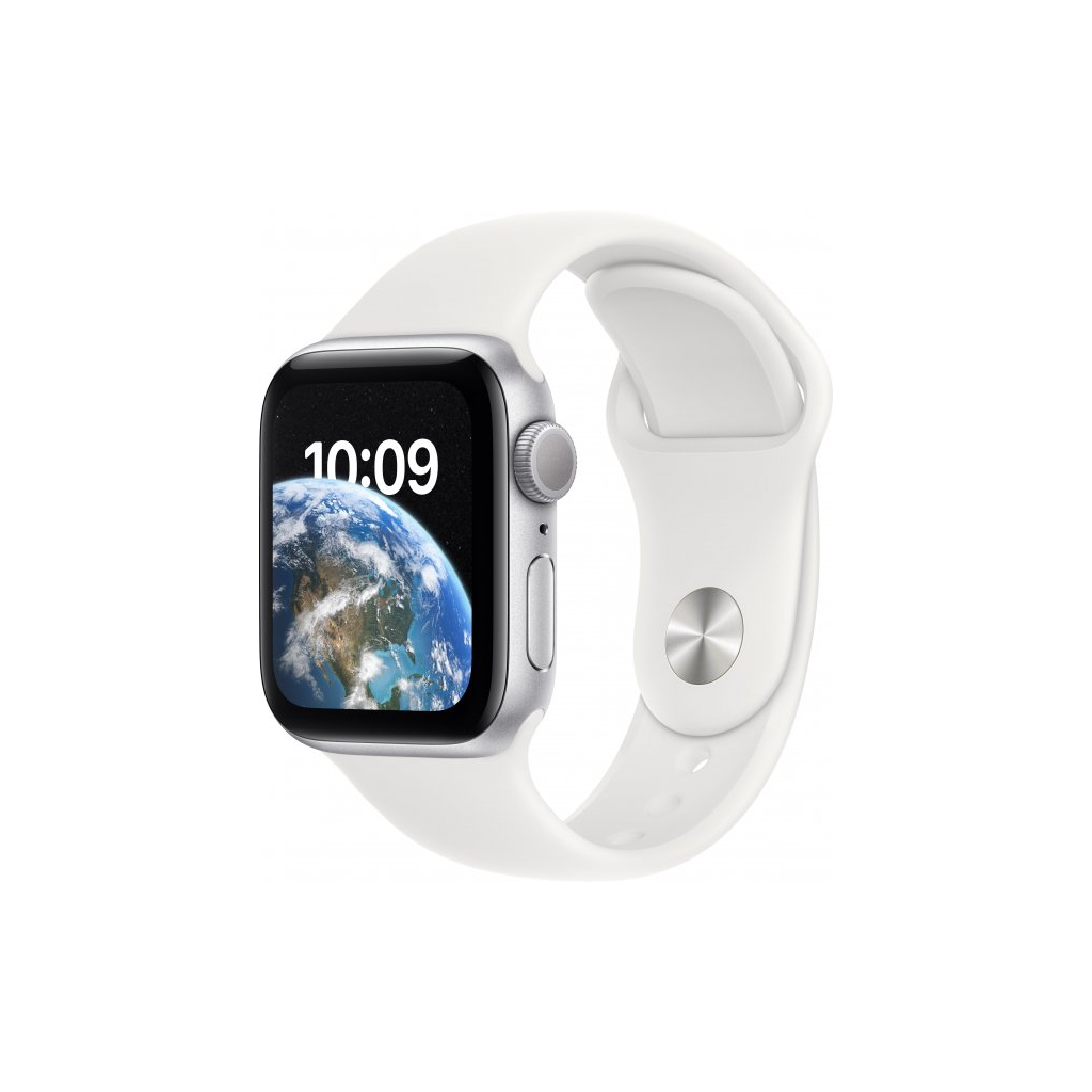 Смарт-часы Apple Watch SE 2022 GPS 40mm Silver Aluminium Case with White Sport Band - Regular (MNJV3UL/A)