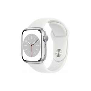 Смарт-часы Apple Watch Series 8 GPS 41mm Silver Aluminium Case with White Sport Band - Regular (MP6K3UL/A)