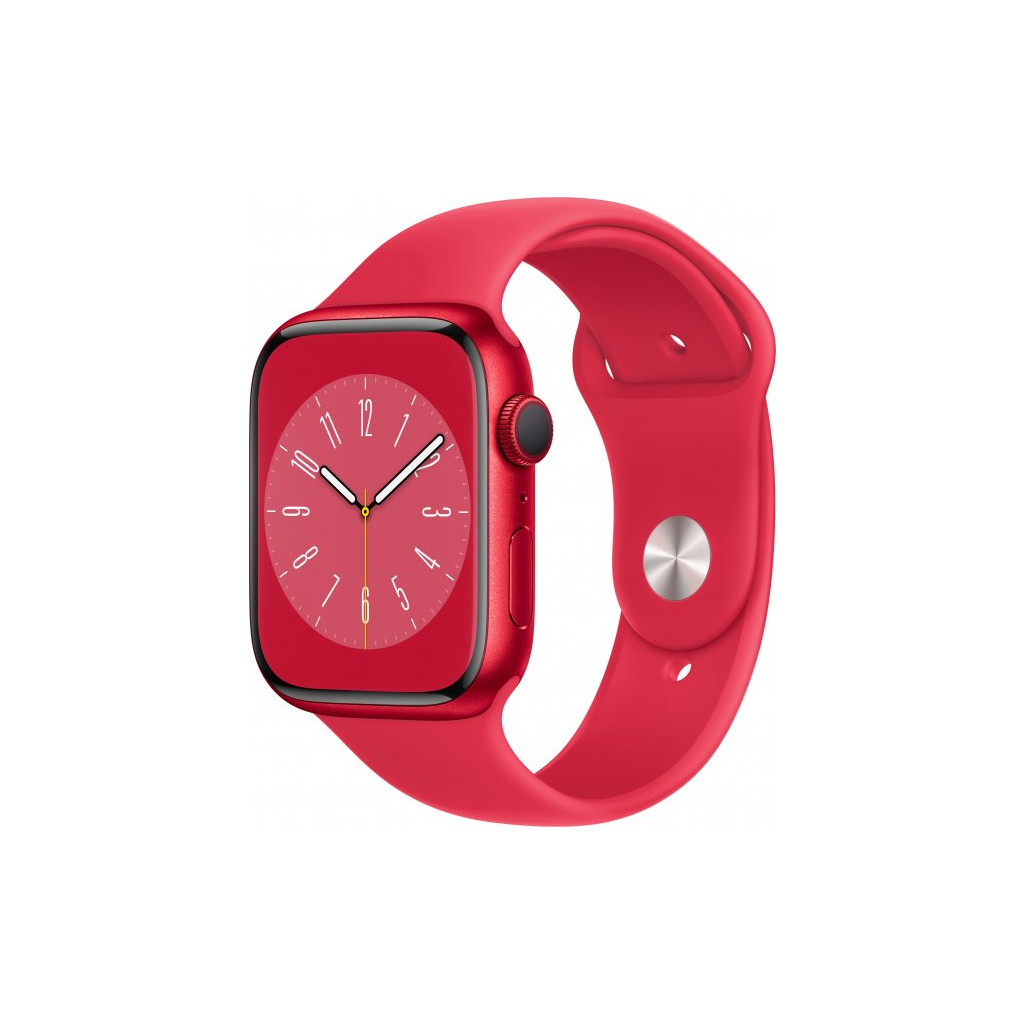 Смарт-часы Apple Watch Series 8 GPS 45mm (PRODUCT)RED Aluminium Case with  (PRODUCT)RED Sport Band - Regular (MNP43UL/A) - купить с доставкой по  Украине, Киев, Одессу по выгодной цене на сайте телефонов, смартфонов,