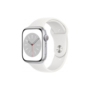 Смарт-часы Apple Watch Series 8 GPS 45mm Silver Aluminium Case with White Sport Band - Regular (MP6N3UL/A)