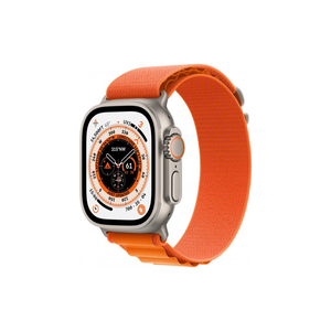 Смарт-часы Apple Watch Ultra GPS + Cellular, 49mm Titanium Case with Orange Alpine Loop -Small (MNHH3UL/A)