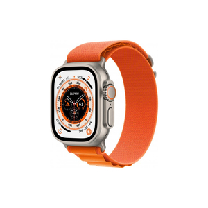 Смарт-часы Apple Watch Ultra GPS + Cellular, 49mm Titanium Case with Orange Alpine Loop -Medium (MQFL3UL/A)