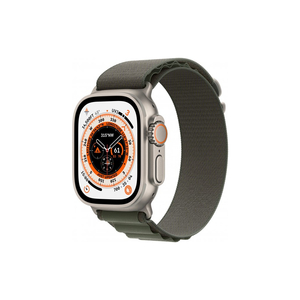 Смарт-часы Apple Watch Ultra GPS + Cellular, 49mm Titanium Case with Green Alpine Loop -Small (MNHJ3UL/A)