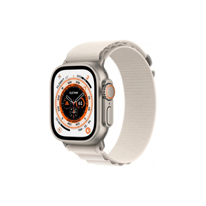 Смарт-часы Apple Watch Ultra GPS + Cellular, 49mm Titanium Case with Starlight Alpine Loop - Small (MQFQ3UL/A)