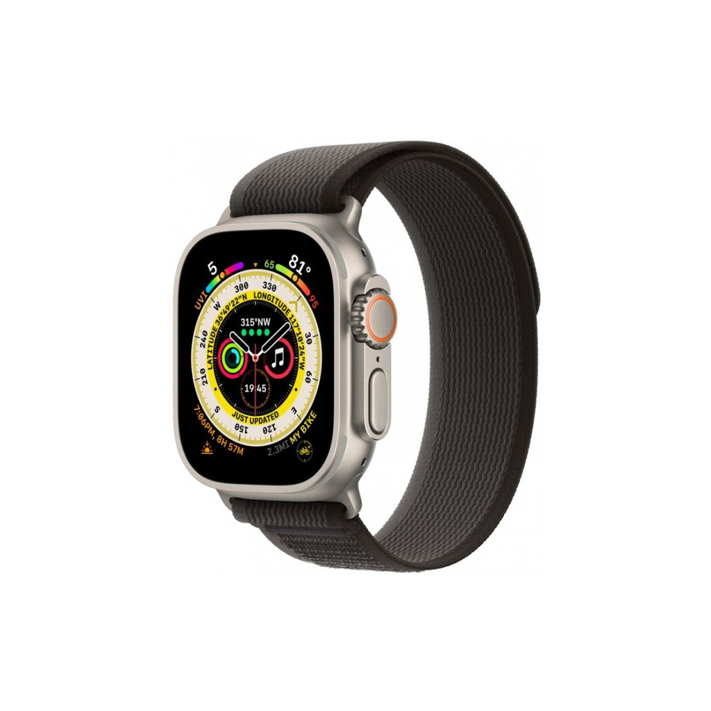 Смарт-часы Apple Watch Ultra GPS + Cellular, 49mm Titanium Case with Black/Gray Trail Loop -S/M (MQFW3UL/A) - 1