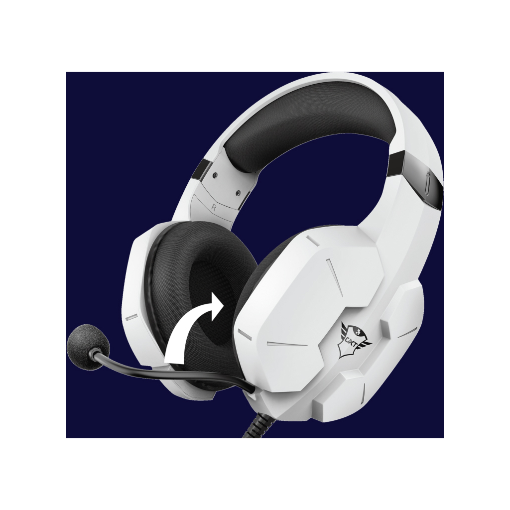 Наушники Trust GXT 323W CARUS 3.5mm White (24258) - 7