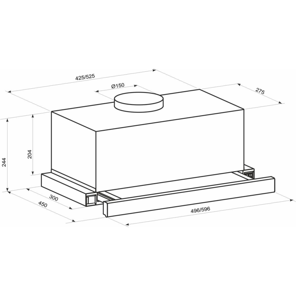 Вытяжка кухонная Eleyus BREEZE G 1200 60 BL - 3