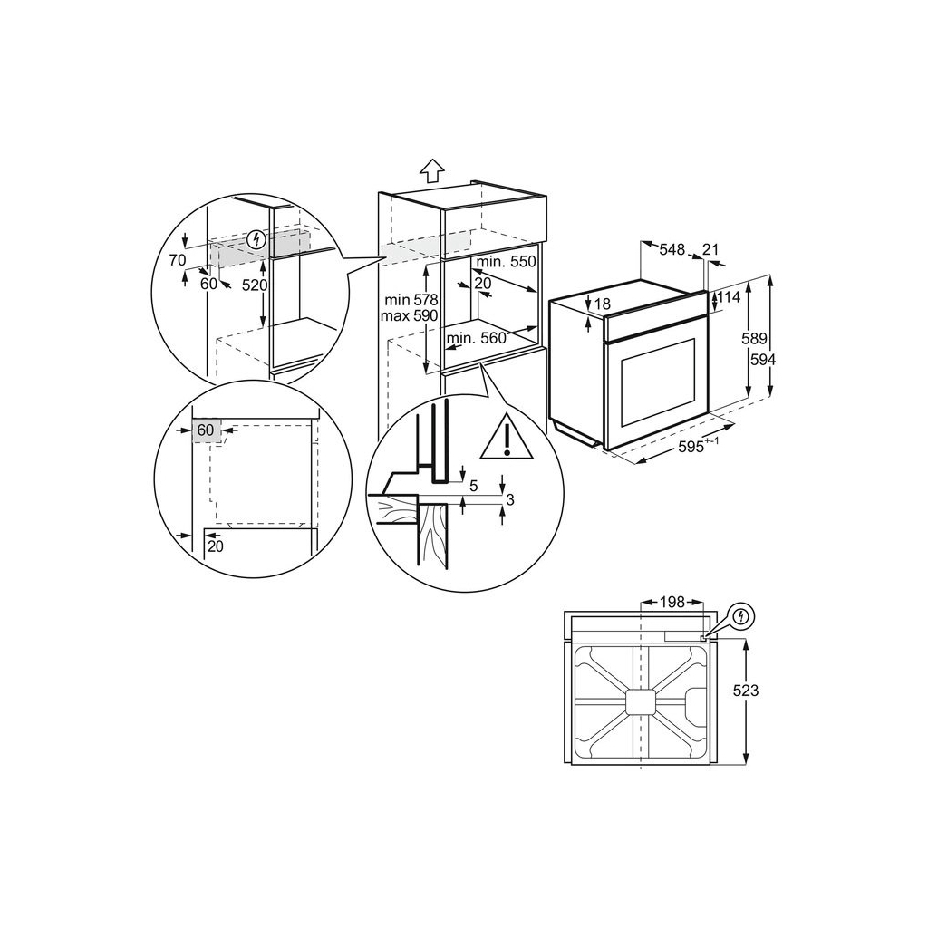 Духовой шкаф Electrolux OKC8H39WV - 7