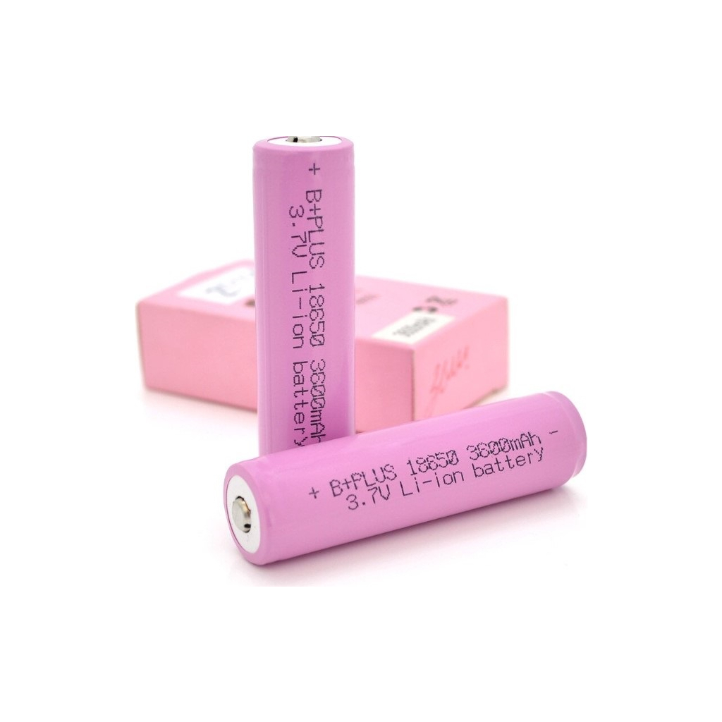 Аккумулятор 18650 3600mAh Li-ion 3.7V, B+PLUS, Protected , Pink * 1 Voltronic (YT25606)